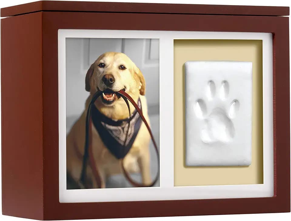 Pearhead Pet Photo Memory Box and Impression Kit for Dog or Cat Paw Print