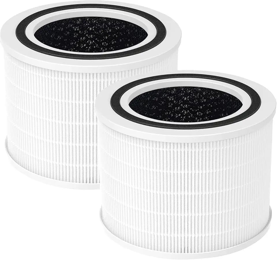 2 Stück Core 200S Filter Kompatibel mit LEVOIT Core 200S Luftreiniger,3-in-1 H13 True HEPA Filter, Hocheffiziente Aktivkohle Ersatz Core 200S-RF Ersatzfilter,Weiß