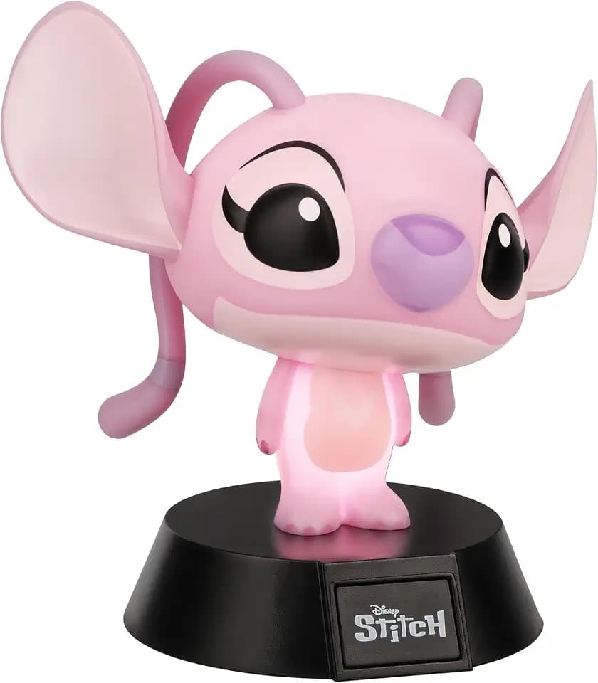 Paladone Disney Angel Mini Icon Light, offiziell lizenzierte Lilo & Stitch-LED-Lampe für Kinderzimmer, Zuhause, Schreibtisch, batteriebetriebenes Sammlergeschenk für Filmfans