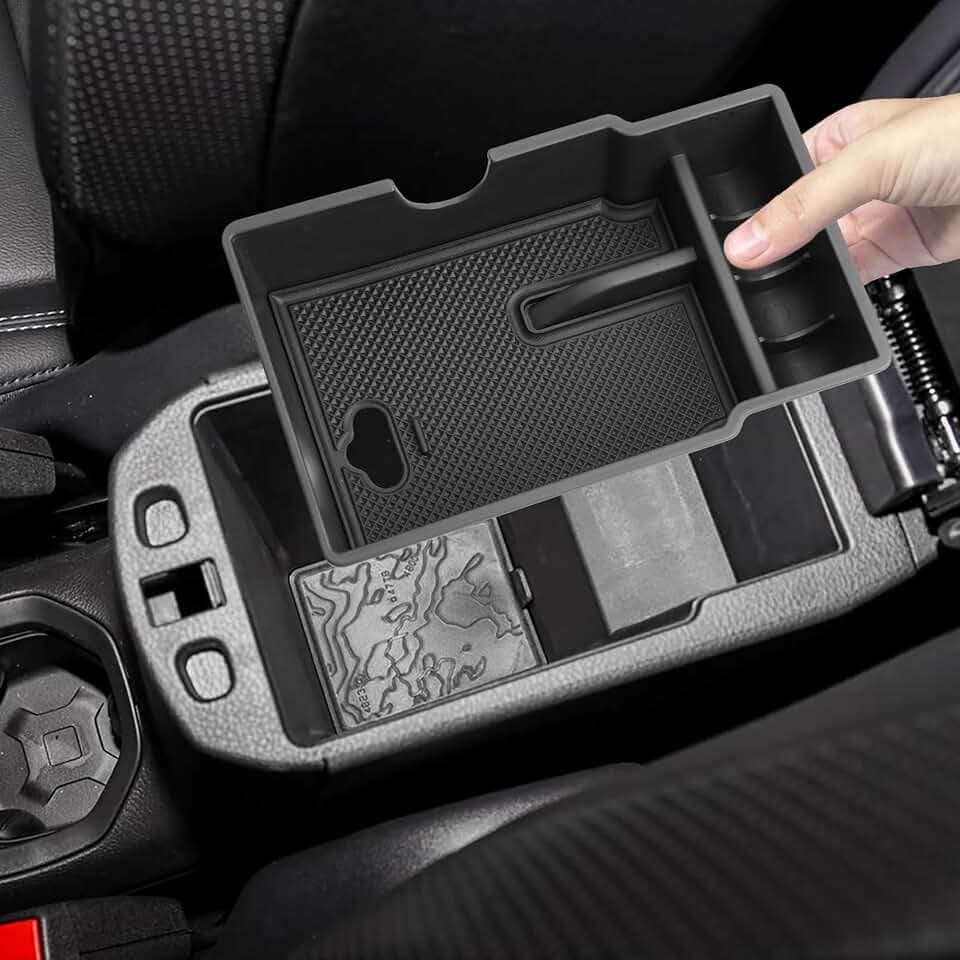 Kompatibel mit Jeep Renegade 2015-2025 & Fiat 500X 2015-2025 Mittelkonsole Organizer, Armlehne Aufbewahrungsbox für Jeep Renegade Zubehör
