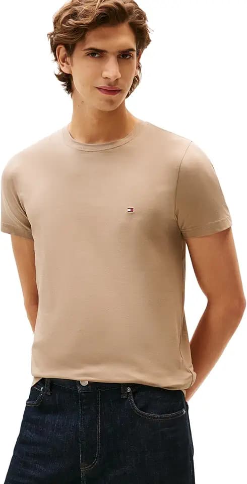 Tommy Hilfiger Herren T-Shirt Kurzarm Rundhalsausschnitt