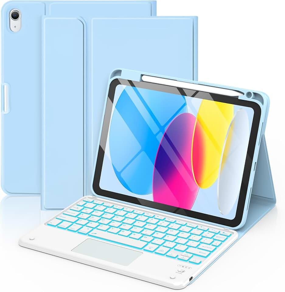 COO for iPad 11th(A16, 2025)/10th Generation Case with Keyboard