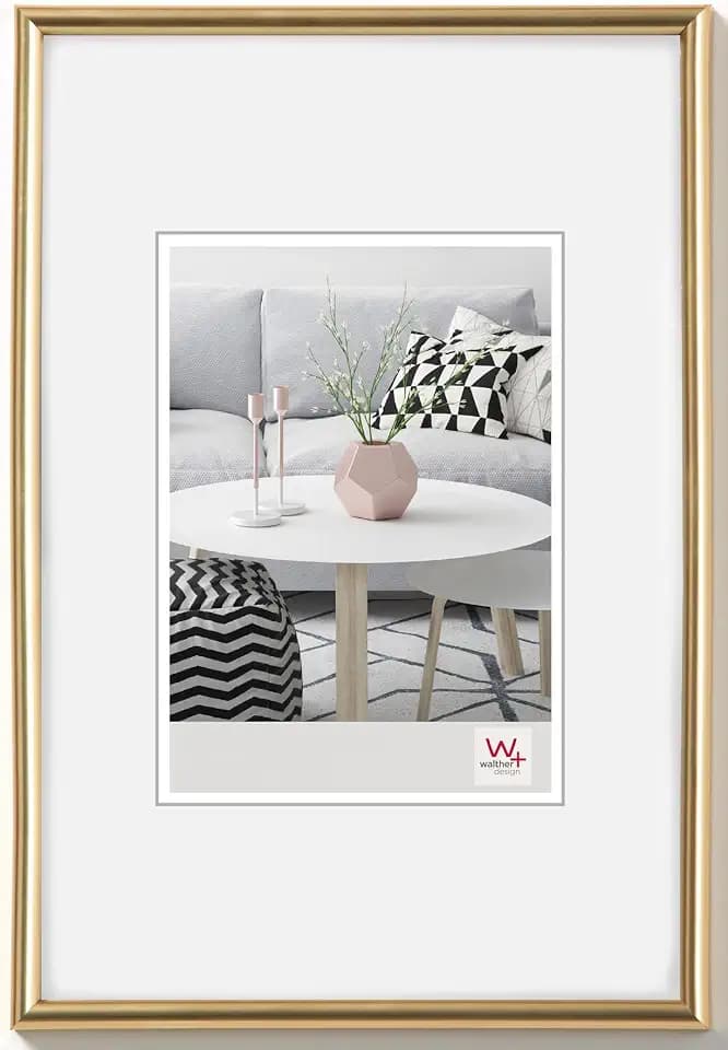 walther design Bilderrahmen gold 24 x 30 cm Galeria Kunststoffrahmen KG430H