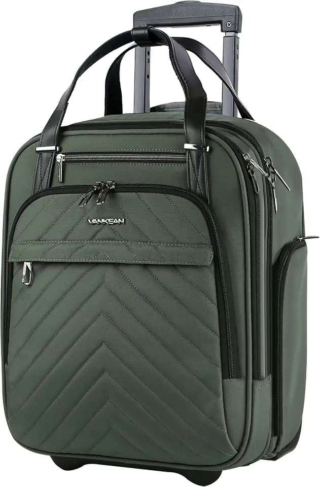VANKEAN 16" Underseat Rolling Suitcase Travel Business Lightweight