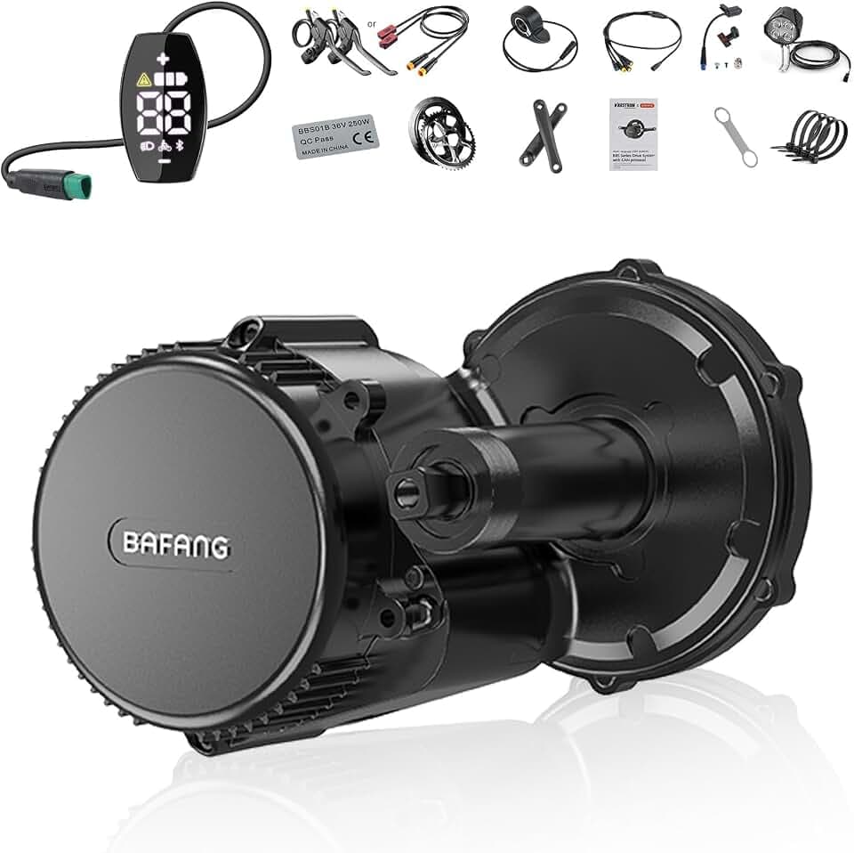 BAFANG 48V 750W Mid Drive Kit - BBS02B CAN Bus Electric Bike Conversion Kit with Display Ebike Conversion Kit Mid Drive Motor with 44T Chainwheel for Mountain Bike Road Bicycle