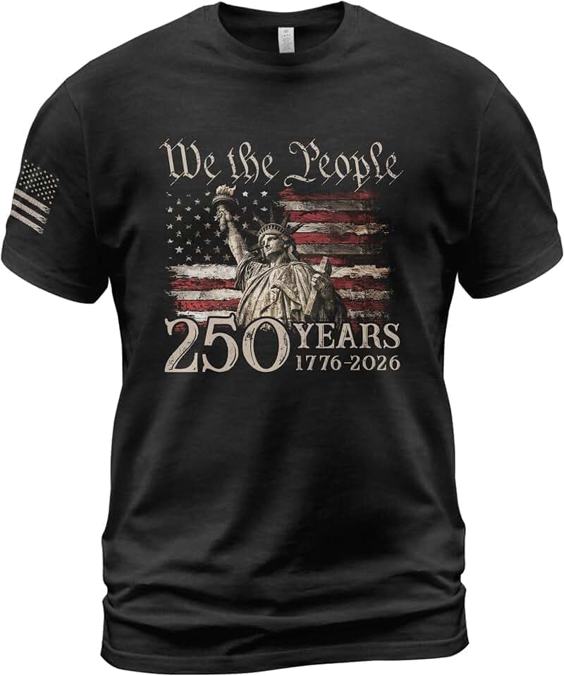 American 250th Anniversary Shirts, Mens Patriotic Shirts