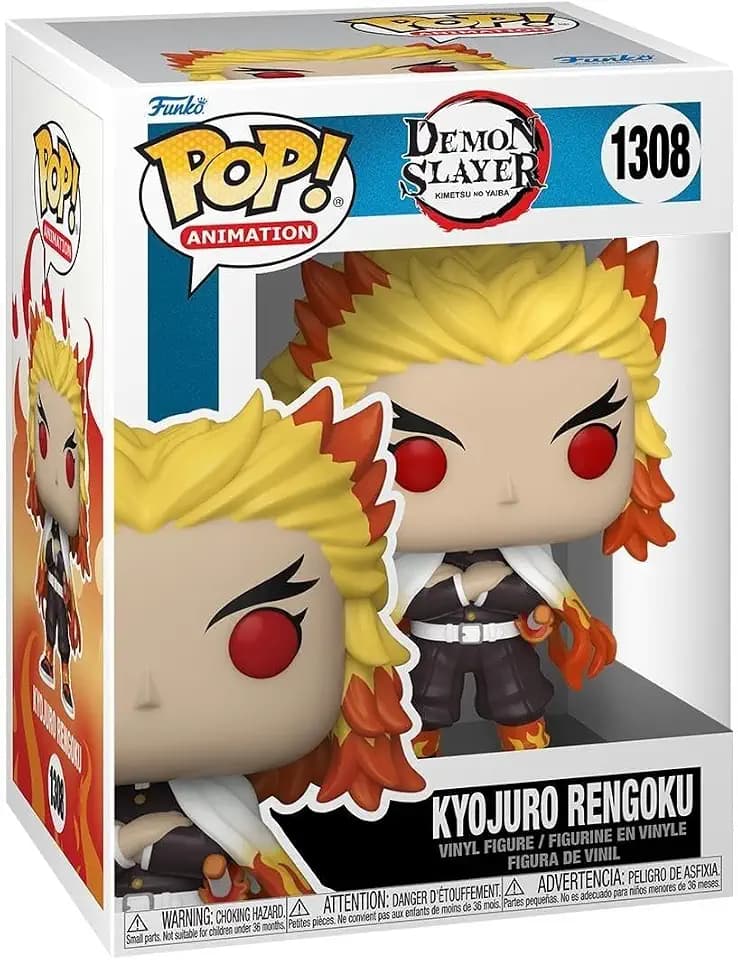 Funko POP! Animation: Demon Slayer - Rengoku | Offizielles Anime Merch - Vinyl Sammelfigur als Regal Deko - Geschenkidee zum Geburtstag für Fans und Sammler