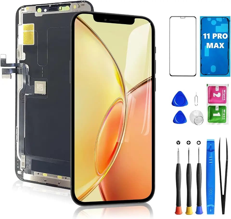 for iPhone 11 Pro Max Screen Replacement with Complete Repair kit