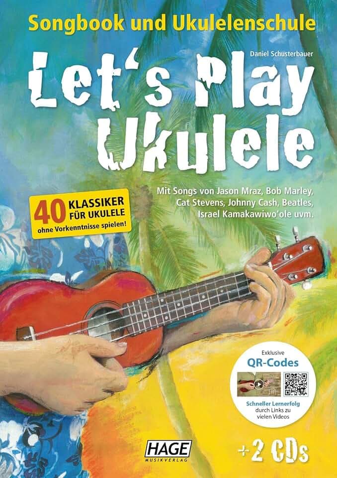 Let's Play Ukulele mit 2 CDs + DVD: Songbook und Ukulelenschule