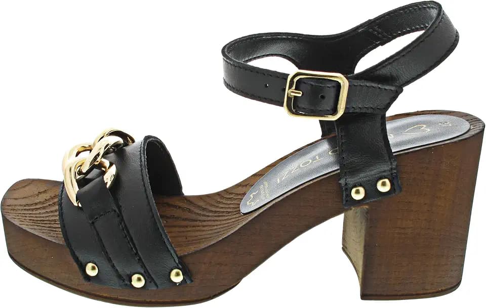 MARCO TOZZI Damen 2-2-28362-20 Leder Sandalette Sandale mit Absatz