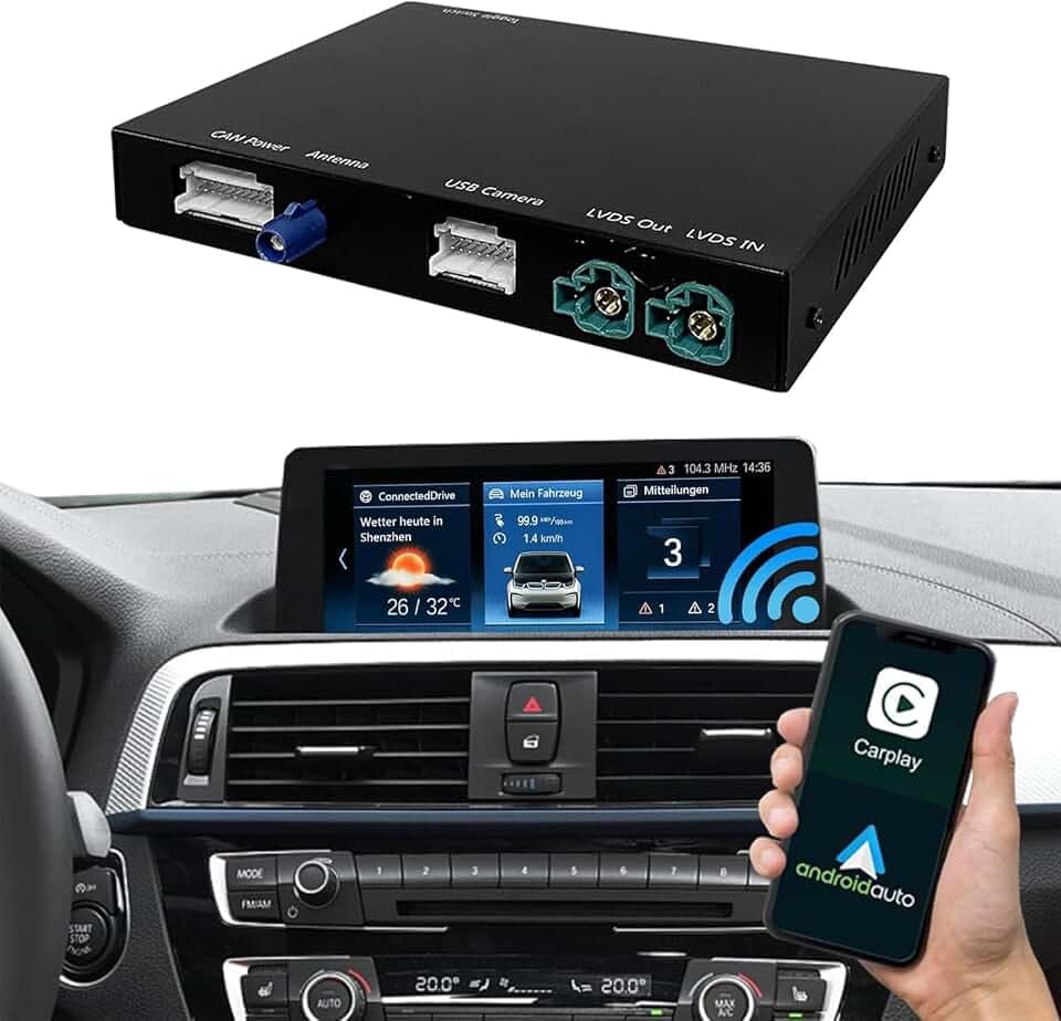 Road Top CarPlay Modul für BMW EVO, Wireless CarPlay Android Auto Interface