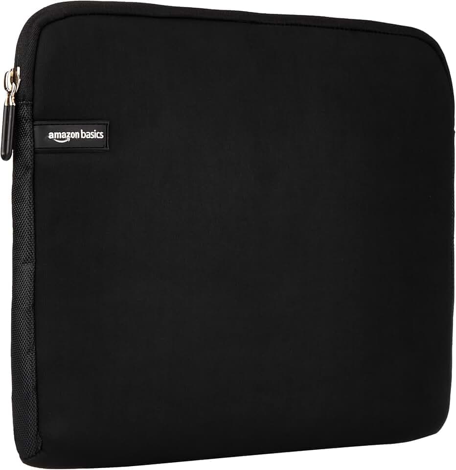 Amazon Basics – Laptophülle für Laptops bis zu 35,6 cm (14-Zoll), Schwarz