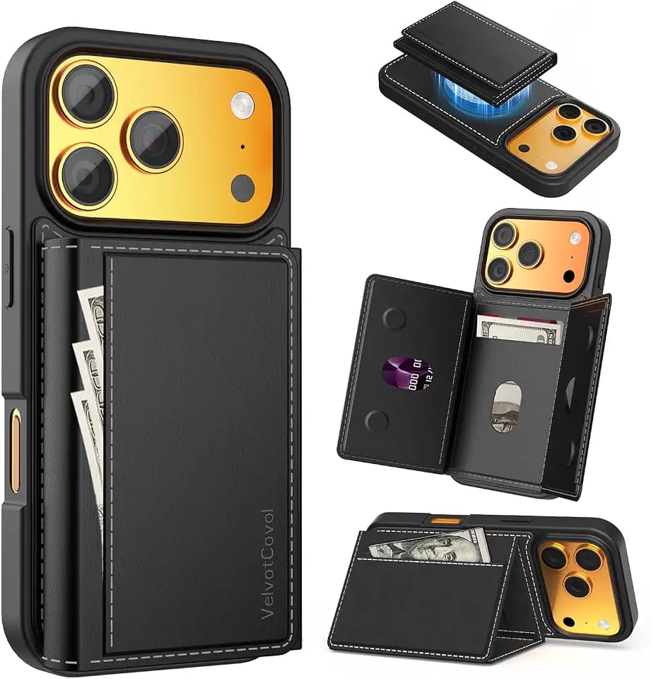 Magsafe for iPhone 17 Pro Max / 18 Pro Max Case with Wallet and Card Holder