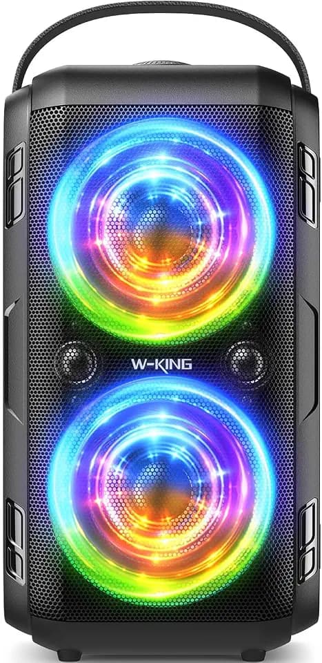 W-KING Party Bluetooth Speaker Boom Box, 180W Max Big Large Speaker