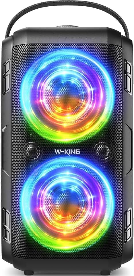 W-KING 180W Peak Musikbox Bluetooth Lautsprecher Groß, 80W Party Boom Box