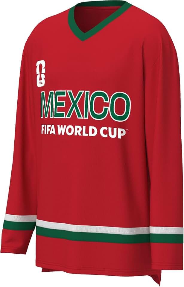 Outerstuff FIFA World Cup 2026 Mens Long Sleeve V-Neck Hockey Jersey