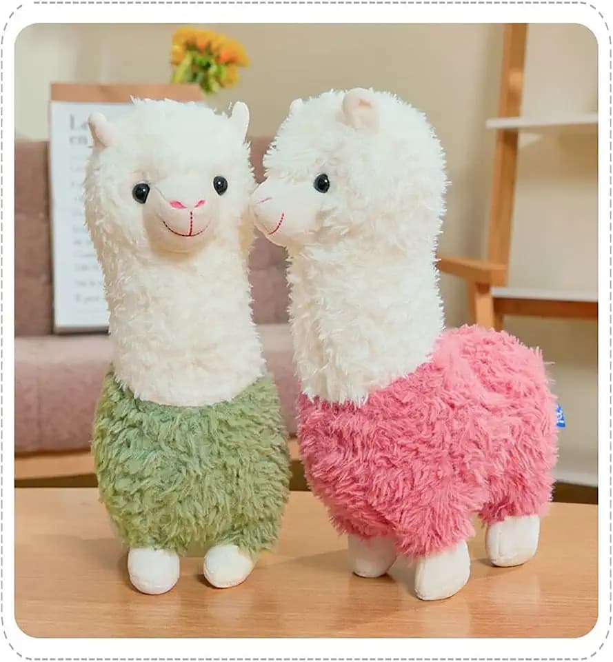YUKOUQIAN Llama Stuffed Animal Cute Llama Plush Alpaca Toy 9.8 inch for Girls Boys 2 Pieces(Alpaca)