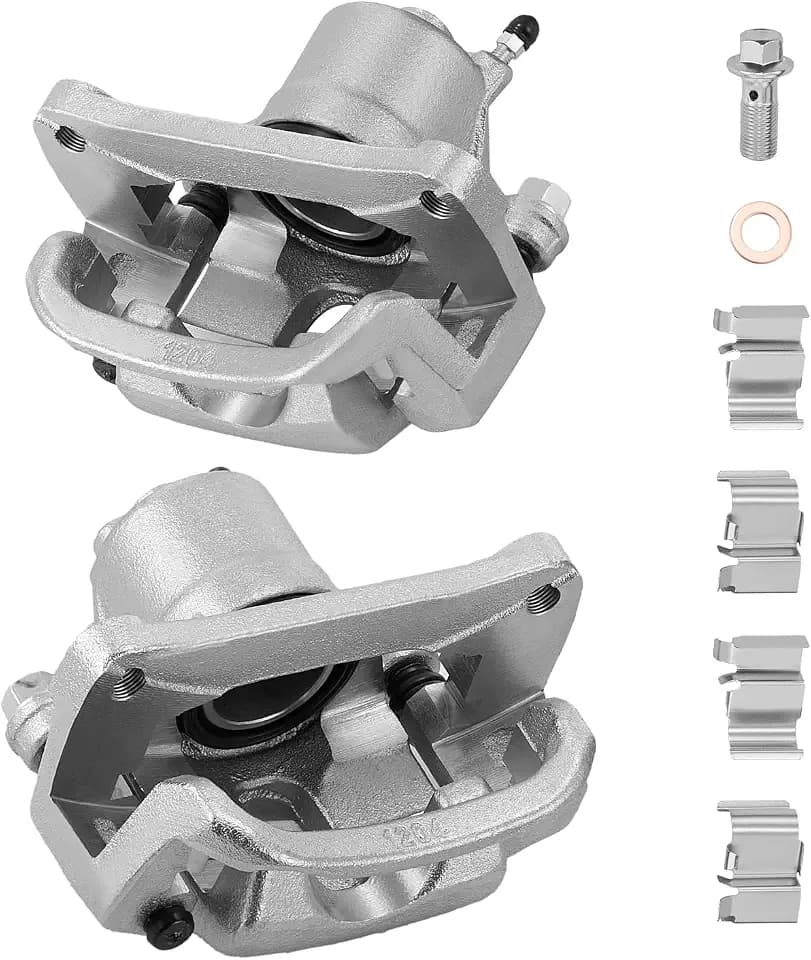 BDFHYK 2pcs Rear Disc Brake Caliper Assembly with Bracket