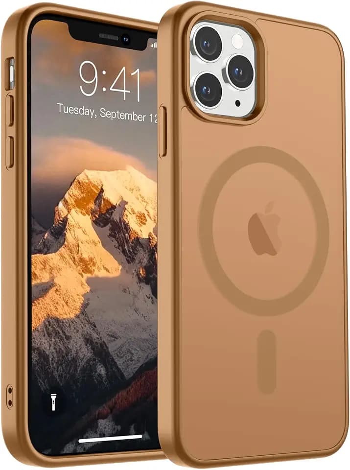 SUPFINE Magnetic for iPhone 11 Pro Max Case Brown
