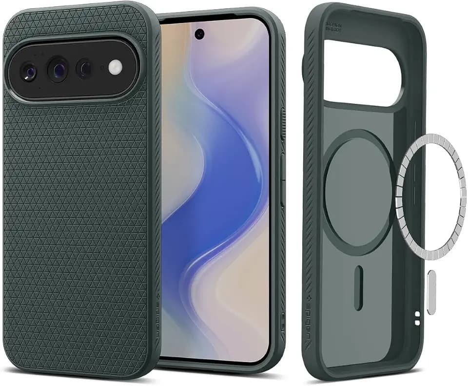 Spigen Liquid Air MagFit for Google Pixel 11 Pro XL Case, Abyss Green