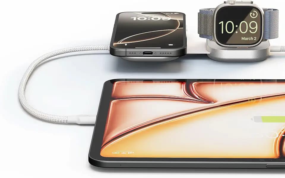 Zens 15W Wireless Charging Cable Pro 3, Weiß