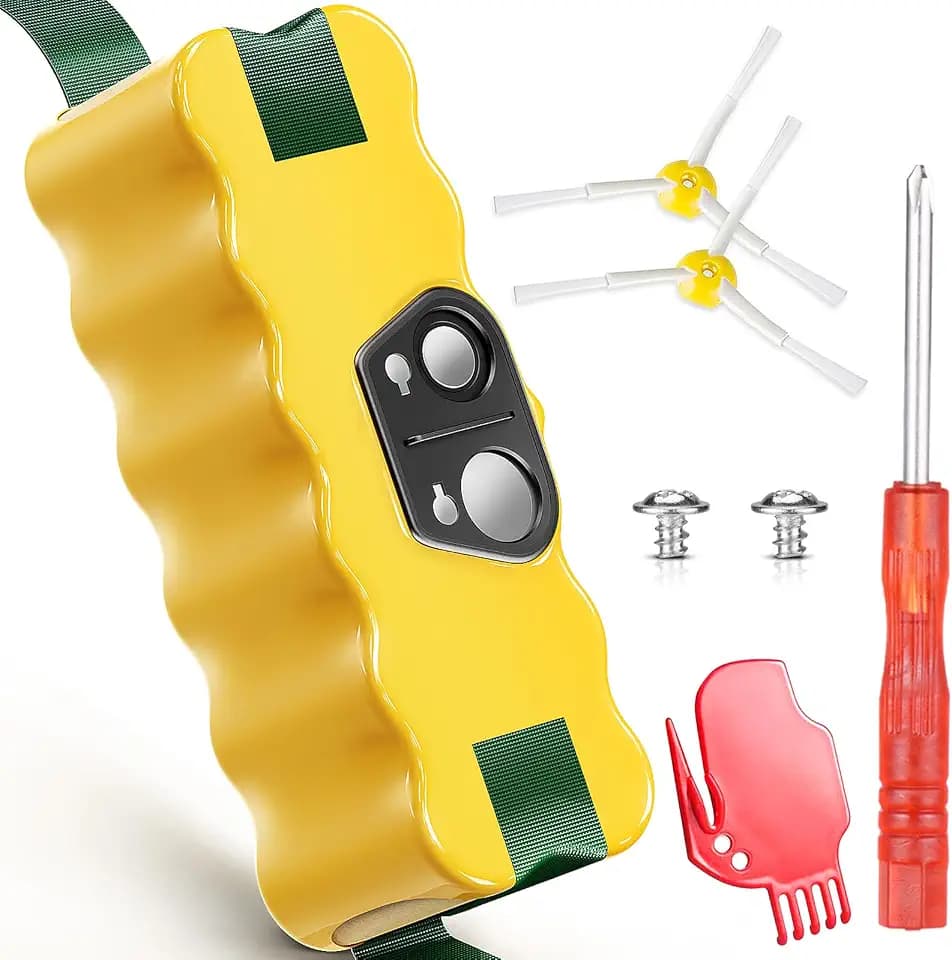 Morpilot 5500mAh Akku für iRobot Roomba, NI-MH Ersatzakku für iRobot Roomba 500 521 530 560 563 565 600 605 615 620 621 630 650 651 671 676 680 681 690 695 700 760 770 780 782 865 866 871 880 886
