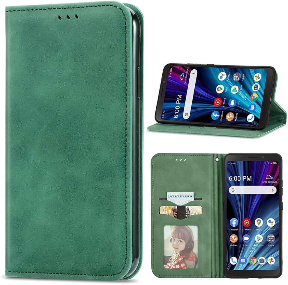 Gentle Leder Hülle für Telekom T Phone 3 Pro, Magnetic Closure Handyhülle für Telekom T Phone 3 Pro Tasche-05