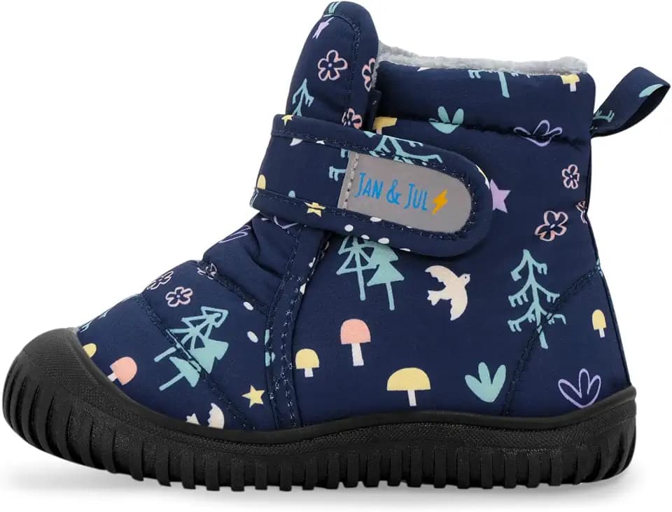 Jan & Jul Wasserabweisende Winterstiefel, isolierte Schneestiefel für Kleinkind-Mädchen (Navy Forest, Größe 6)