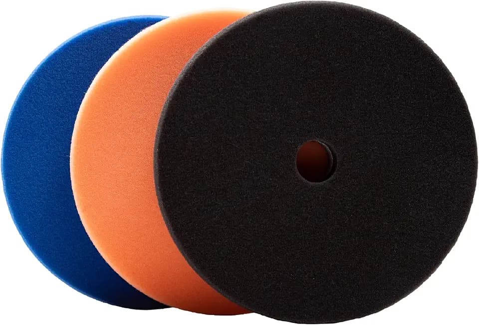 Lake Country 3.5" HDO Foam Polishing Pad Kit (3-Pack) – Premium Heavy Duty Orbital Polishing Pads for Painted Surfaces – Fits 3" Backing Plate