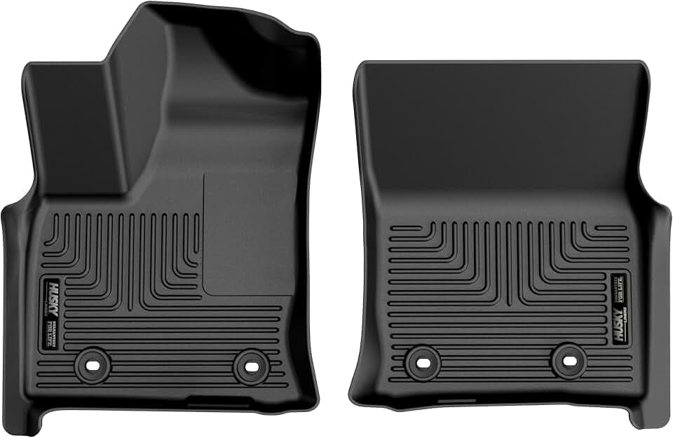 Husky Liners Weatherbeater Floor Mats | Fits 2022-2026 Lexus LX600, 2022-2023 Toyota Land Cruiser | Front Row, 1-pc Black - 15341
