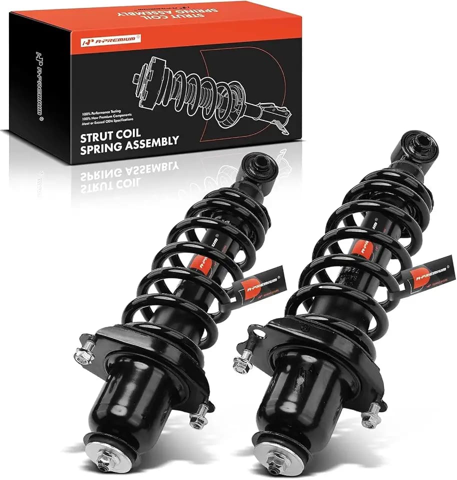 A-Premium Rear Complete Strut Assemblies with Coil Springs, Set of 2