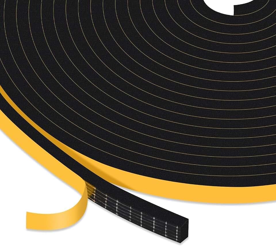 Thin Foam Seal, Windows & Doors, Blocks Drafts, Strong Adhesive