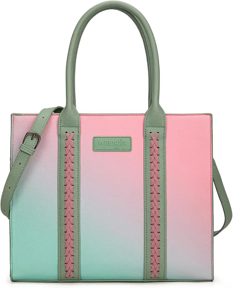 Montana West × Wrangler Tote Bags Purses for Women Work Top-Handle Handbags with Strap
