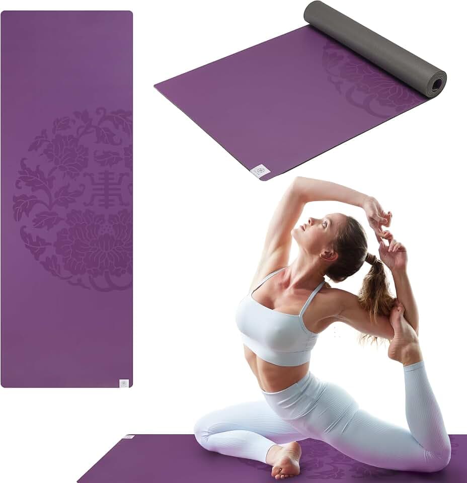 Gaiam Dry-Grip Yoga Mat, Non-Slip, Hot Yoga