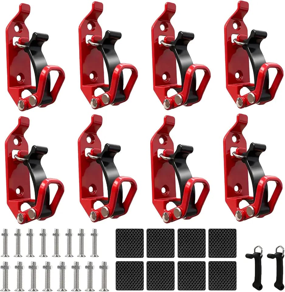 8Pcs Shovel Holder for Truck Shovel Mount Metal Rubber Clamp