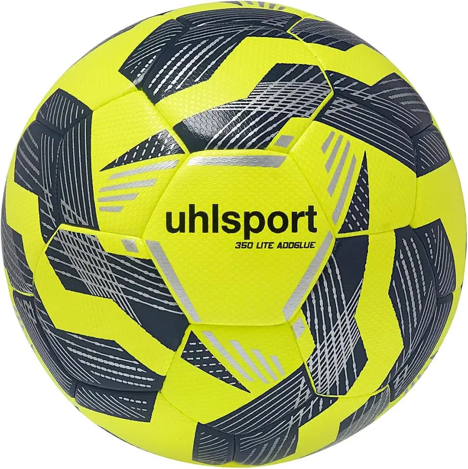 uhlsport 350 Lite Addglue Junior Kinder-Fußball Spielball Trainingsball, Indoor und Rasen, für Kinder von 10 bis 12, Fussball
