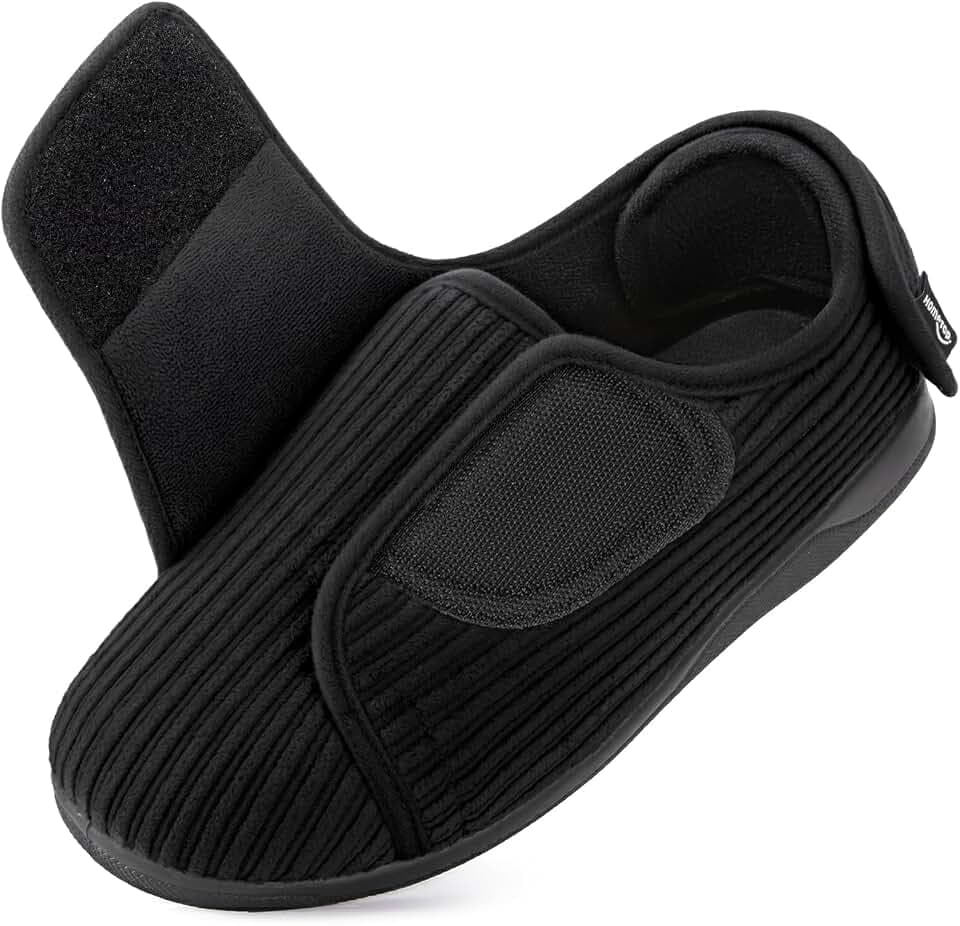 HomeTop Women's Adjustable Comfort Slippers with Memory Foam House Shoes