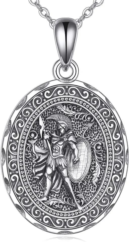 AXELUNA Greek Goddess Necklace Sterling Silver Artemis Goddess of The Hunting Mythology Jewelry for Women Gifts
