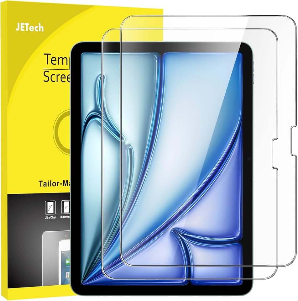JETech Schutzfolie für iPad Air 11" M4/M3/M2, 2 Stück