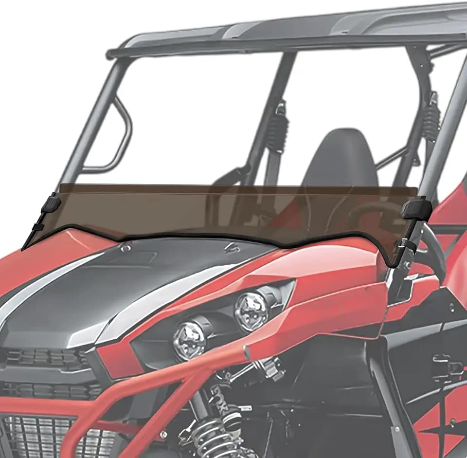 Front Half Windshield Fit for Kawasaki Teryx Teryx4, Dark Tinted