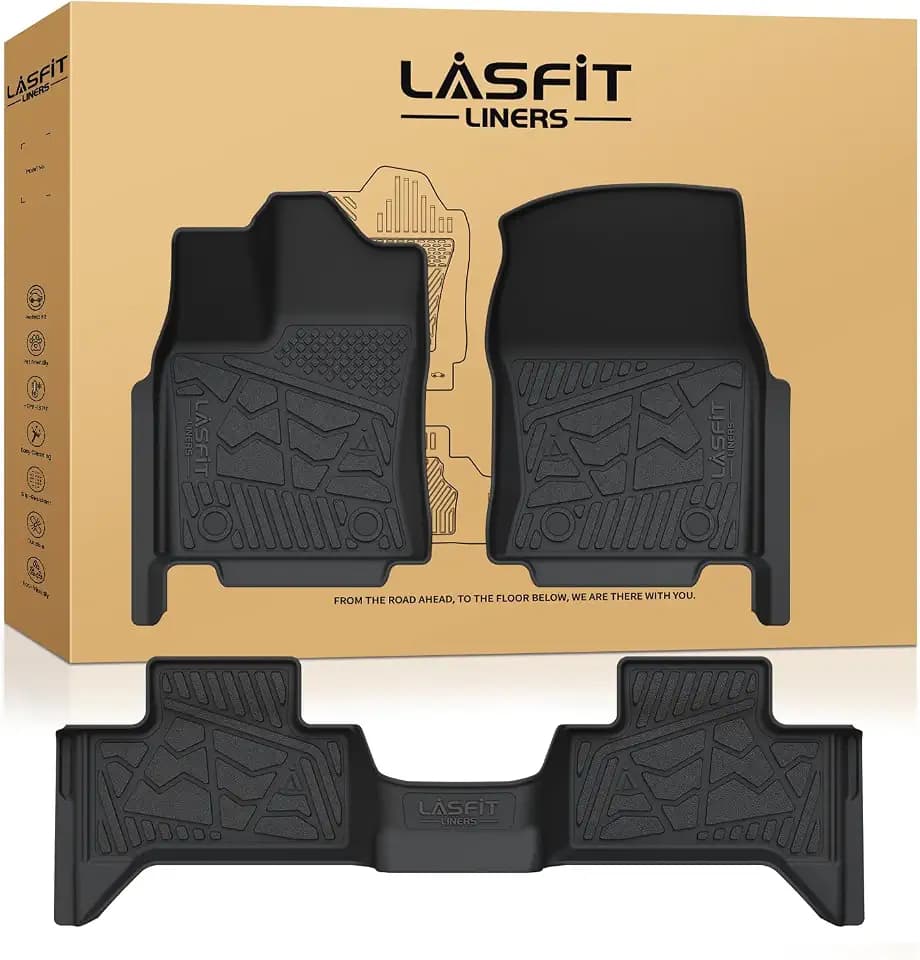 LASFIT Floor Mats for Toyota Tundra 2022-2026 (Only Fit Double Cab)