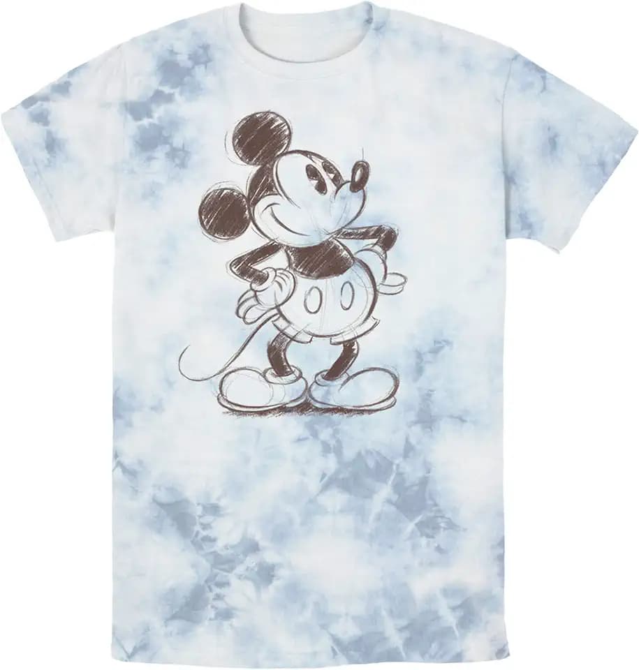 Men's Mickey & Friends Retro Mickey Mouse Sketch T-Shirt