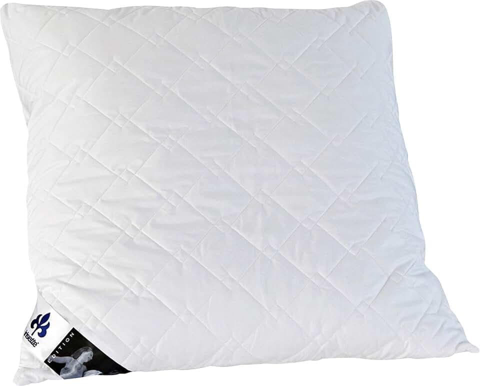 Irisette Edition Microfaser-Kopfkissen 80 x 80 cm | Schlafkissen mit anpassbarer Füllmenge | Weich & pflegeleicht | OEKO-TEX STANDARD 100 | Made in Germany | Deutscher Qualitätsstandard