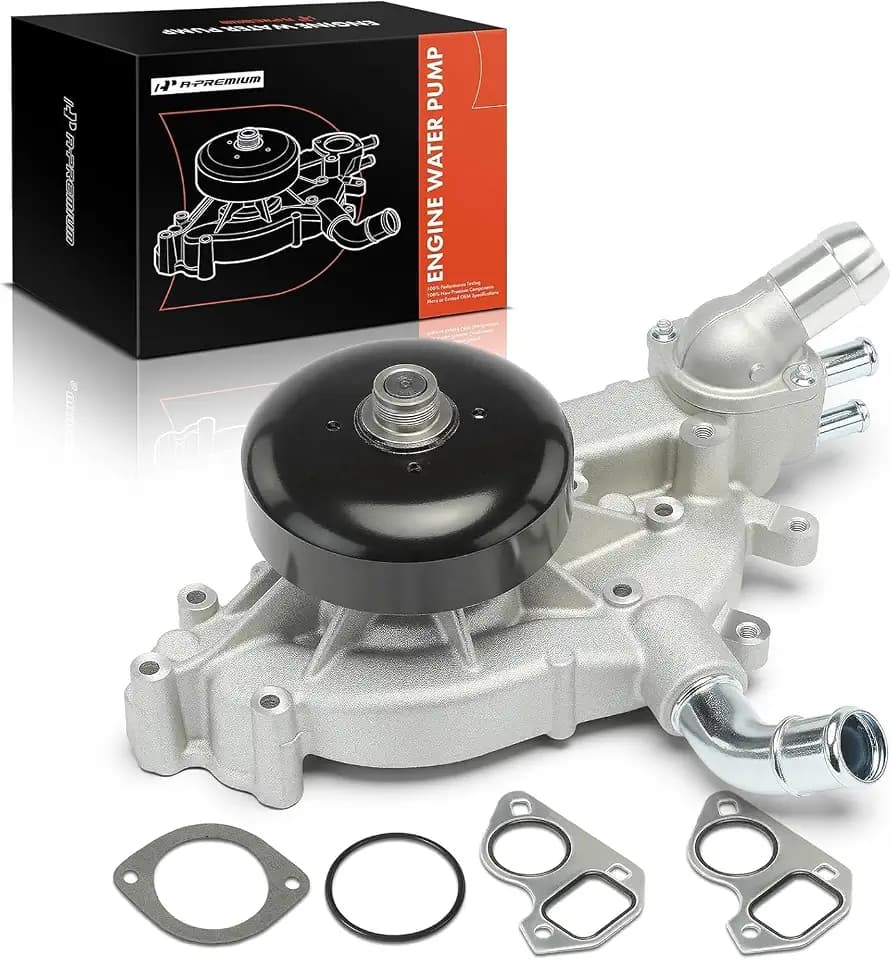 A-Premium Water Pump with Thermostat & Gasket Compatible with GM Vehicles