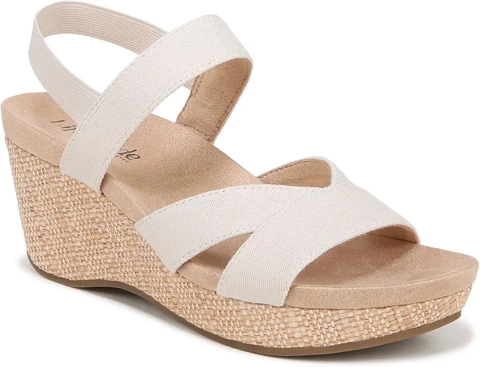 LifeStride Danita Strappy Wedge Sandals