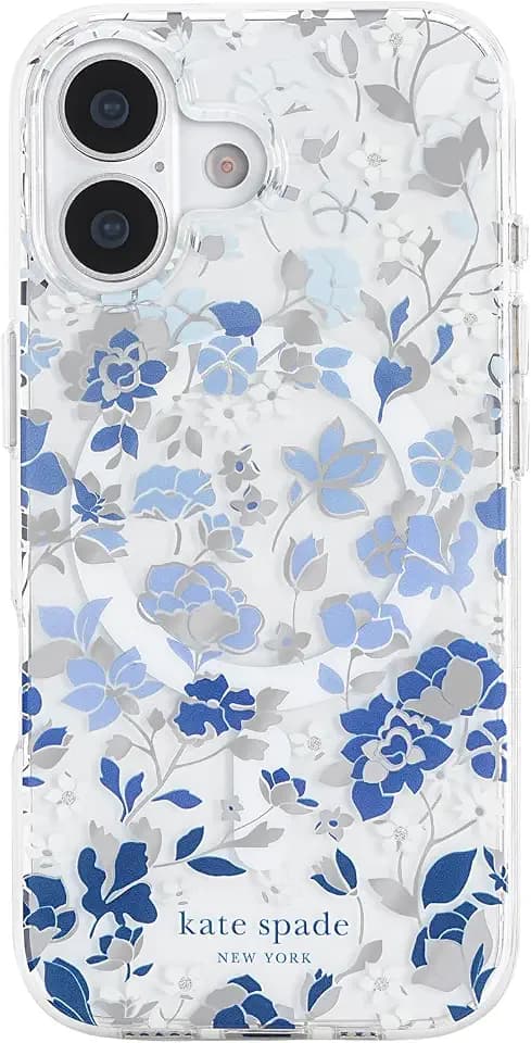 kate spade new york iPhone 17 Case - Flowerbed Blue Gems