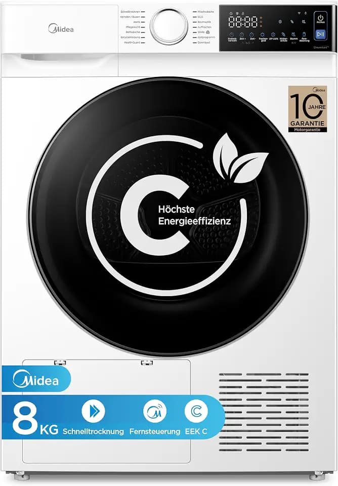 Midea Serie V5 Wärmepumpentrockner 8kg Energieklasse C SmartDry MDV5EH80WBC