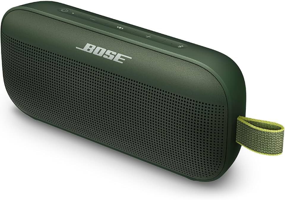 Bose SoundLink Flex Bluetooth Speaker, kabelloser, wasserdichter, tragbarer Outdoor-Lautsprecher, Zypressengrün - Limited Edition