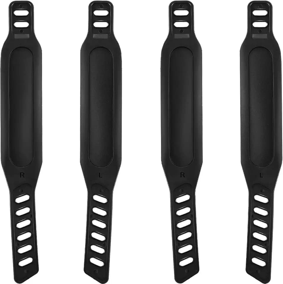 2 Pairs Stationary Bike Pedal Straps, Universal Fit, 1.7 x 12 in