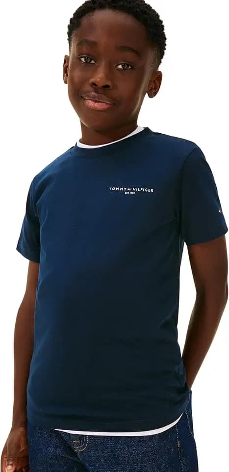 Tommy Hilfiger Unisex Mini Corp T-Shirt Ks0ks00661 S/S T-Shirt (1er Pack)